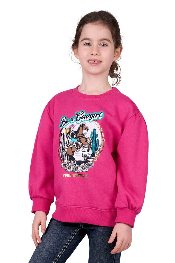 Pure Western - Kids - Rachel Crew ~ Pink