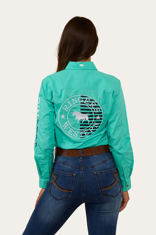 Ringers Western - Womens - Jillaroo Full Button Flag Shirt - Mint
