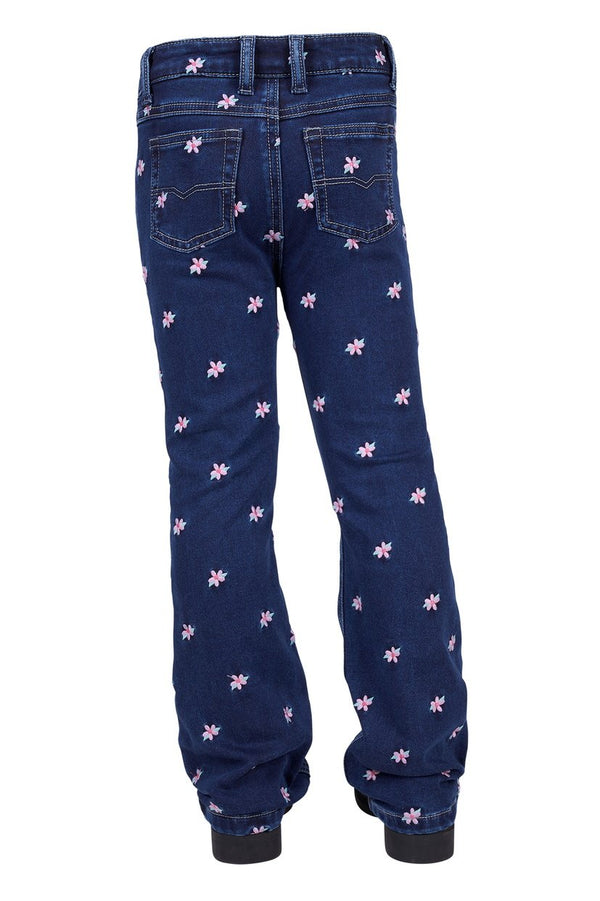 Thomas Cook - Kids - Emery Flower Jean ~ Mid Wash