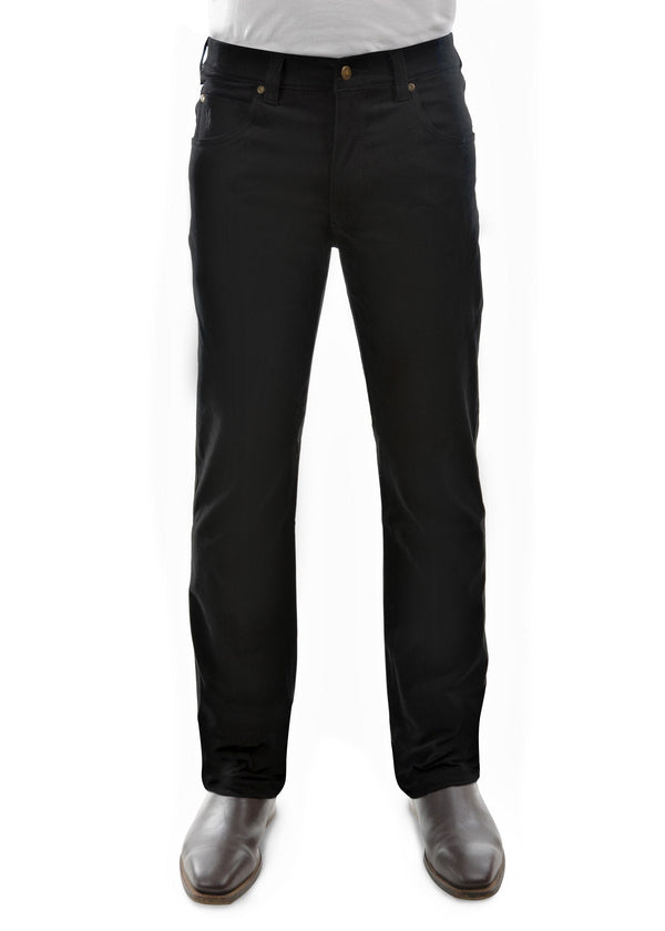 Thomas Cook - Stretch Moleskin Jean - Black - 32 leg