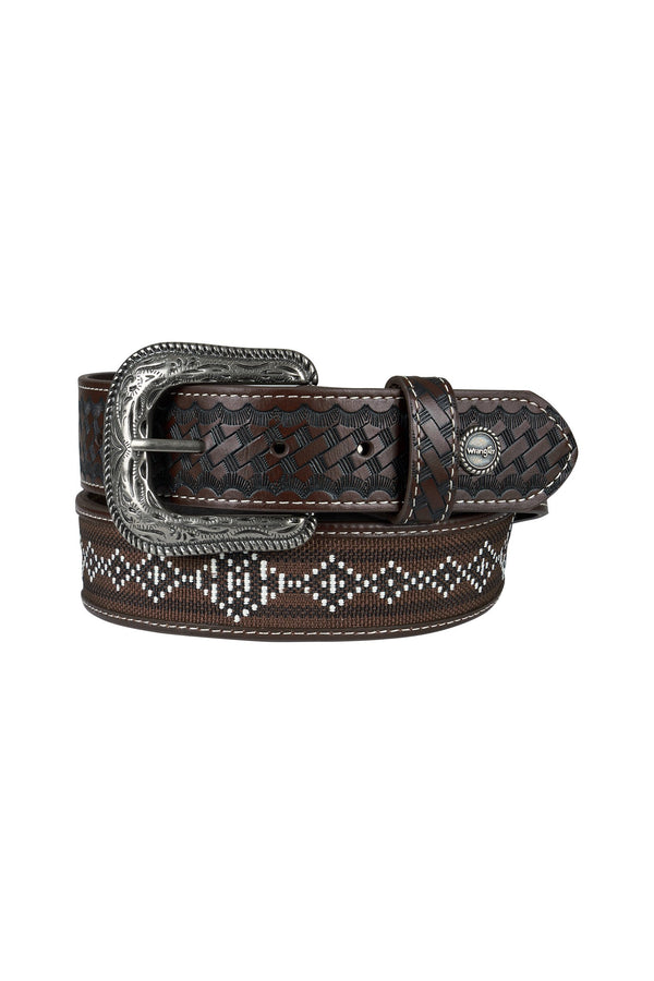 Wrangler - Brayson Leather Belt - Dark Tan