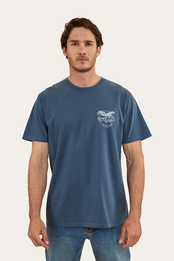 Ringers Western - Eagle Loose Fit Tee - Washed Navy