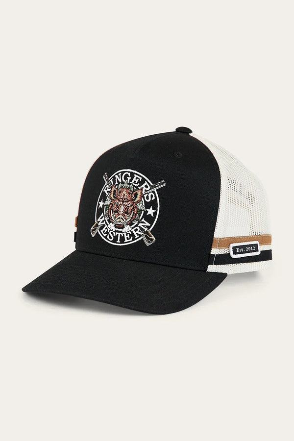 Ringers Western - Cap - Trucker - Wild Boar - Black
