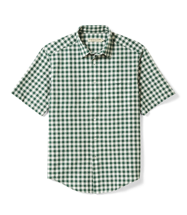 R.M.Williams - Classic S/S Shirt - Green/White