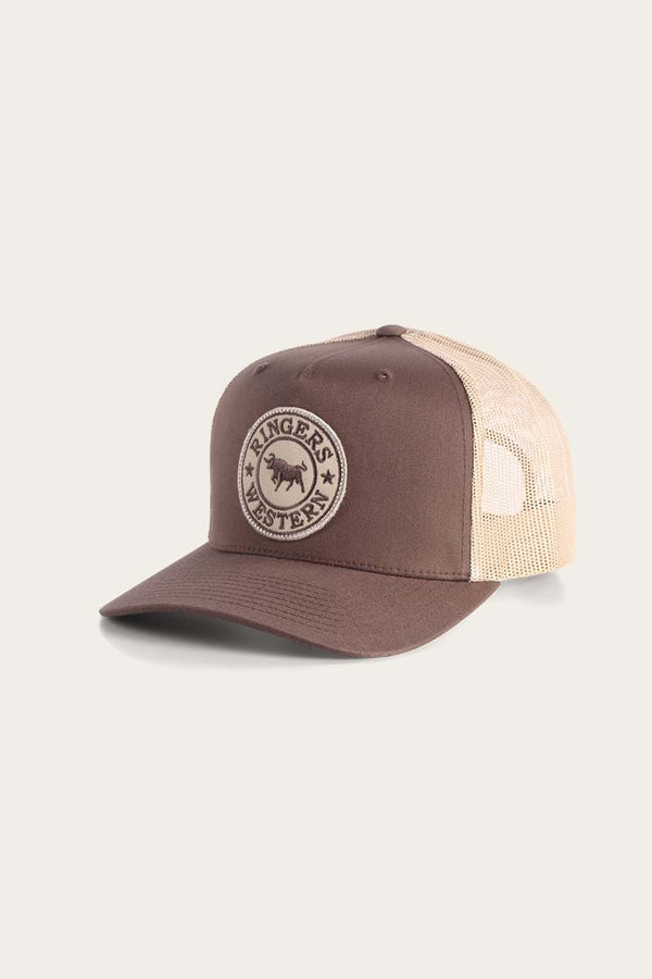 Ringers Western - Cap - Trucker - ChocBone/BoneChocPatch