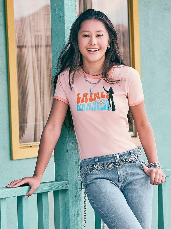 Wrangler - Lainey Tee Ringer Kids - Blossom