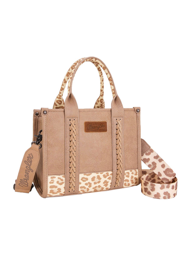 Wrangler - Leopard Print Crossbody Bag - Taupe