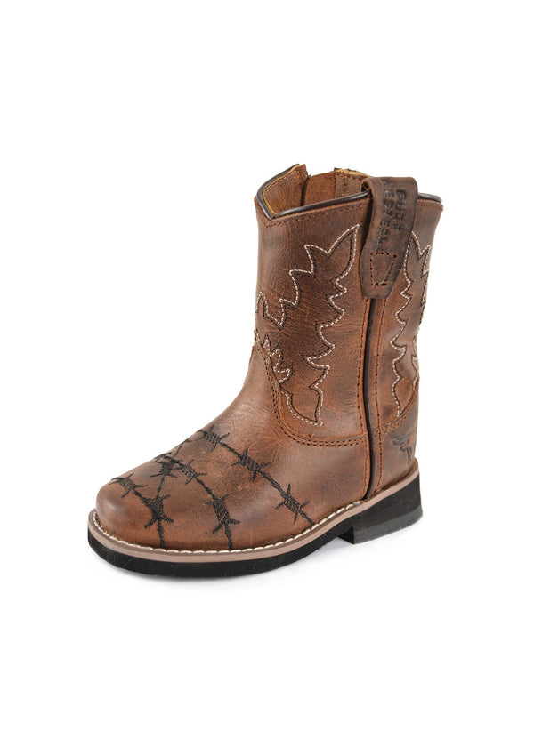 Pure Western - Toddler - High Top Boot (T) - Carson ~ Barb/Brown