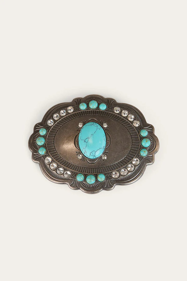 Ringers Western - Kelsea Belt Buckle - Antique Silver