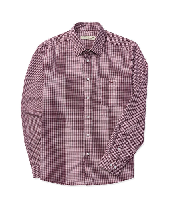 R.M.Williams - Mens - Classic L/S Check Shirt - Red/Wheat