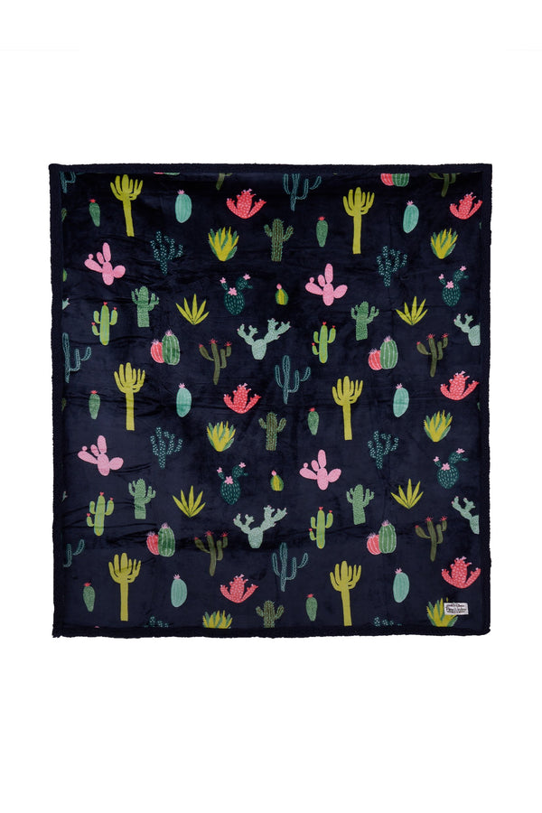 Pure Western - Snuggle Rug - Cactus - Navy