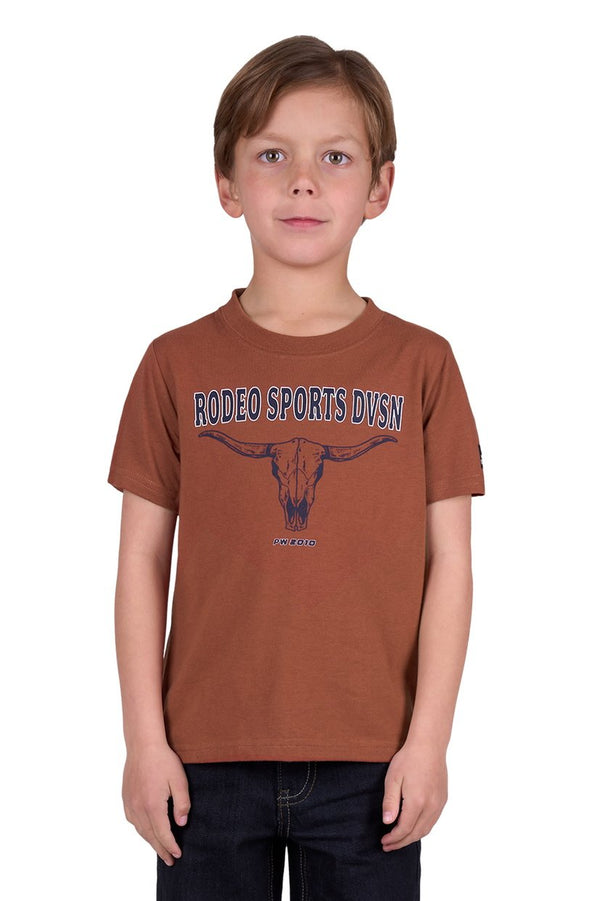 Pure Western - Kids - Mack Tee ~ Rust