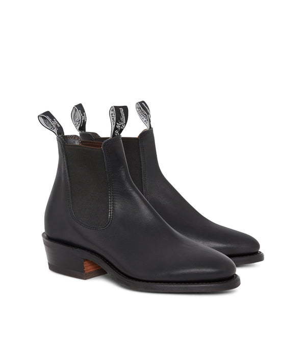 R.M.Williams - Lady Yearling Rubber Sole - Black - D