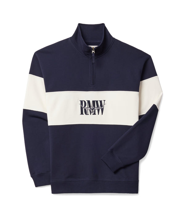 R.M.Williams - Mens - Heritage 1/4 Zip Sweatshirt - Navy