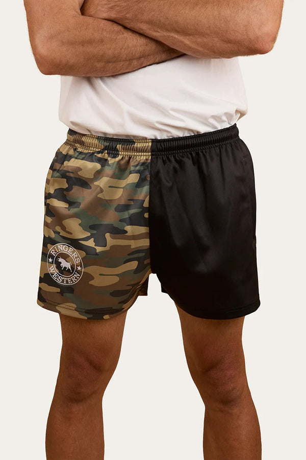 Ringers Western - Unisex - Footy Short Ringers - Black/Camo