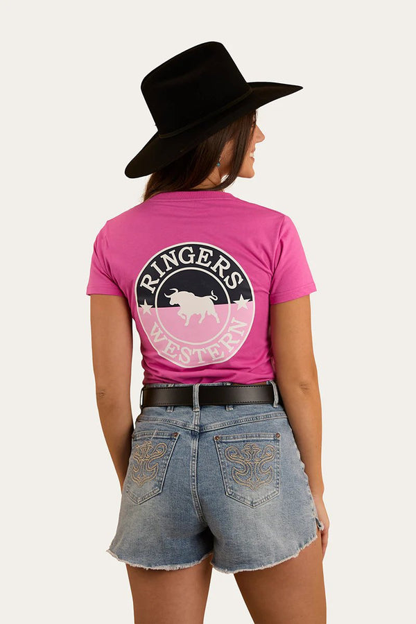 Ringers Western - Signature Bull Classic Tee - Candy/Split