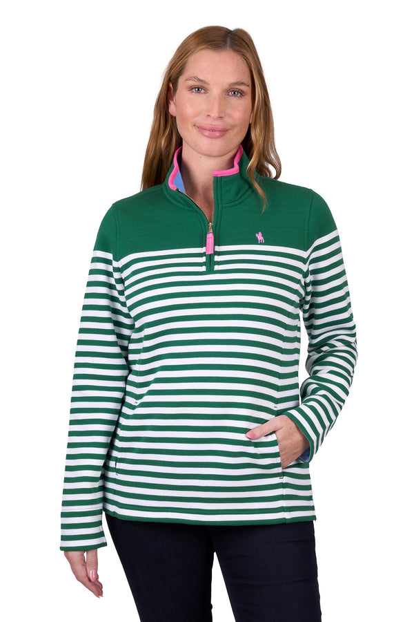 Thomas Cook - Andrea 1/4 Zip Rugby - Green