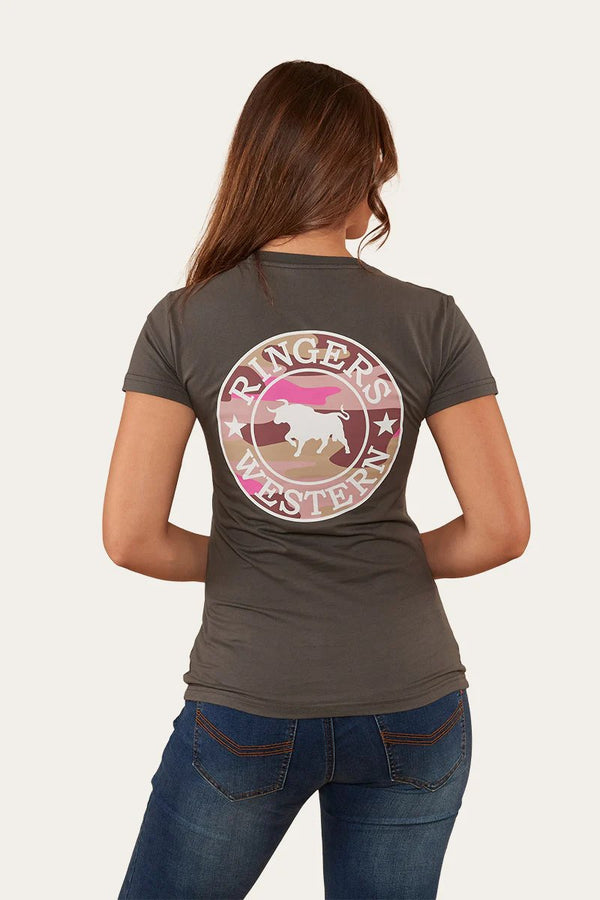 Ringers Western - Signature Bull Classic Tee -VBlack/PCamo