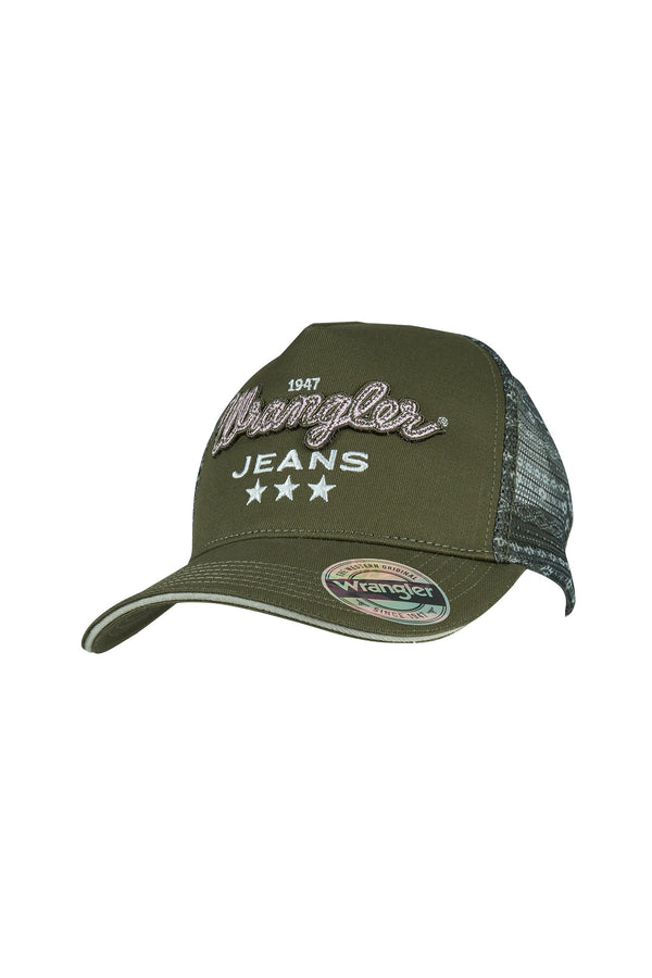 Wrangler - Piper Ponytail HP Trucker Cap - Olive