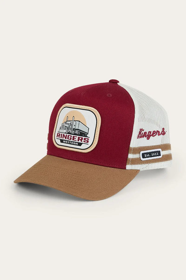 Ringers Western - Cap - Trucker - Big Rig - Burgundy/Clay