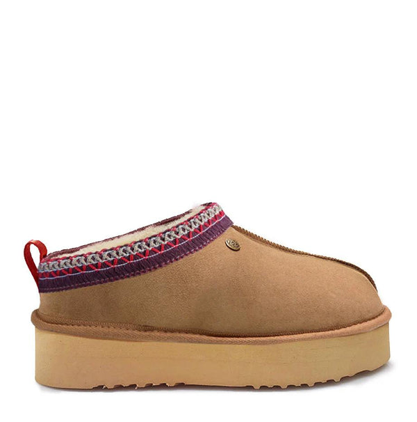 Jumbo Ugg - UGG= Jasper Platform - Chestnut/Red