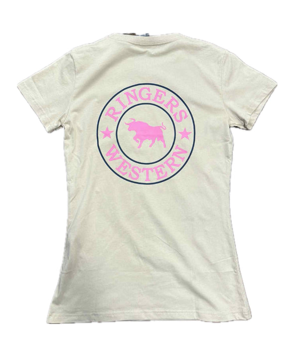 Ringers Western - Womens - Signature Bull Classic Tee - Dark Sand