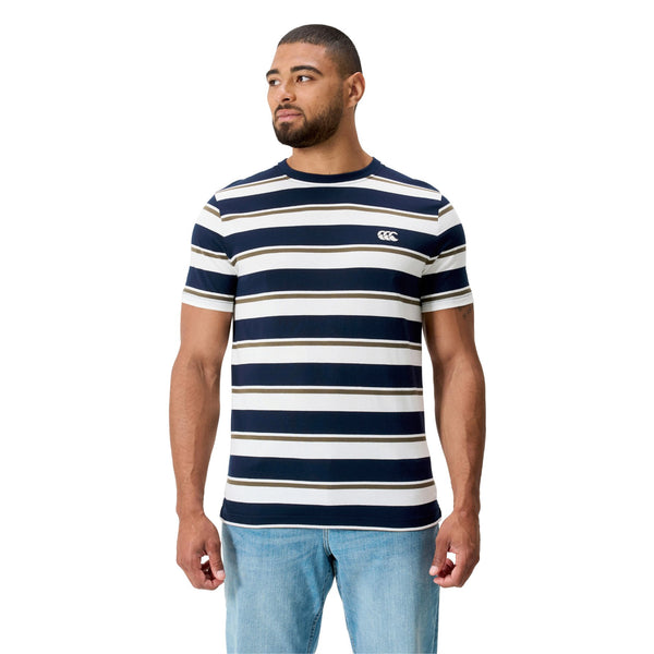 Canterbury - Mens - Yarn Dye Stripe T-Shirt - Navy