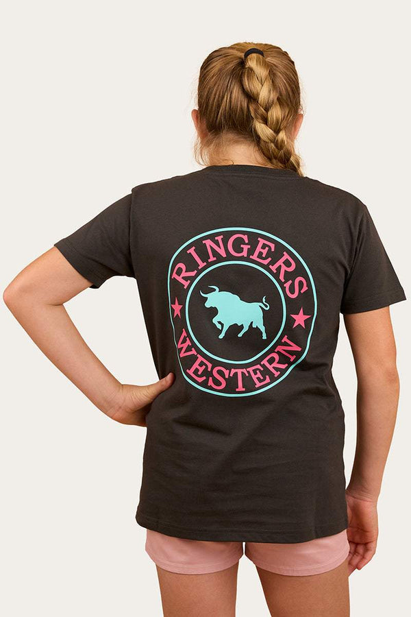 Ringers Western - Kids - Signature Bull Classic Tee ~ Charc/Multi
