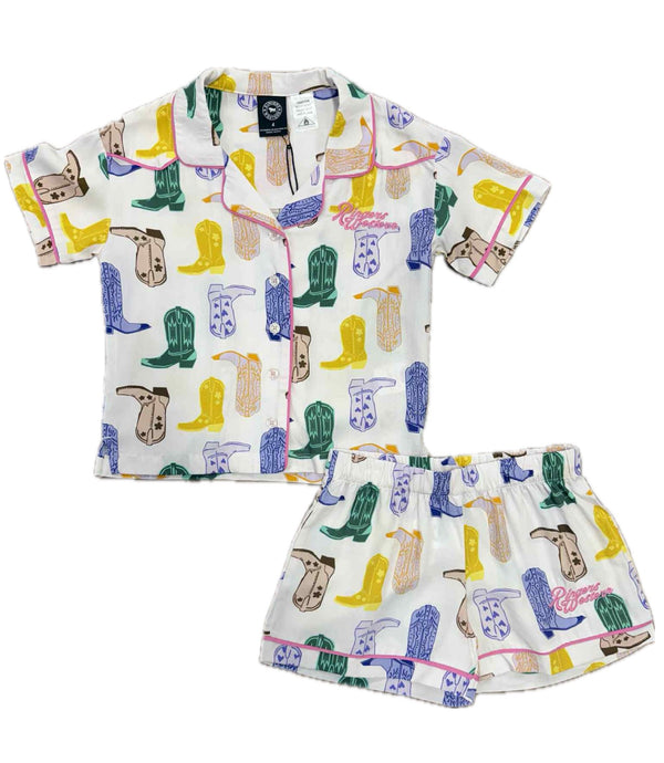 Ringers Western - Kids - Bianca Short PJ's Set ~ Barely Pink