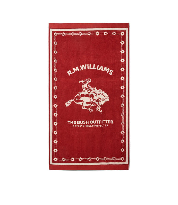 R.M.Williams - Towel - RMW - Cloudbuster - Red Ochre