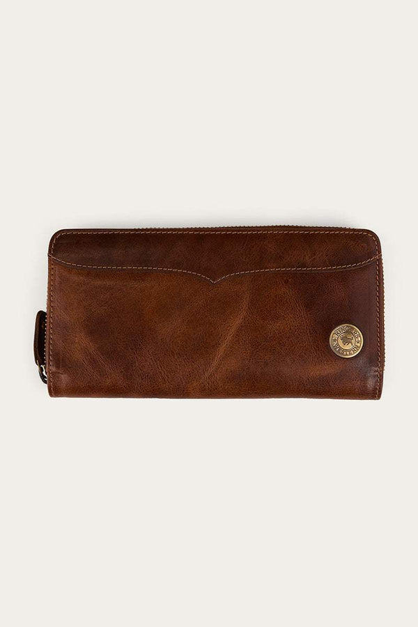 Ringers Western - Wallet - Toro Dama Zip Purse - Cognac