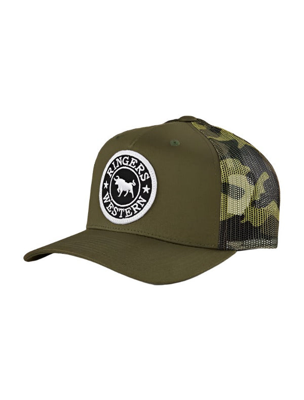 Ringers Western - Kids - Cap - Trucker ~ Military Green/Camo