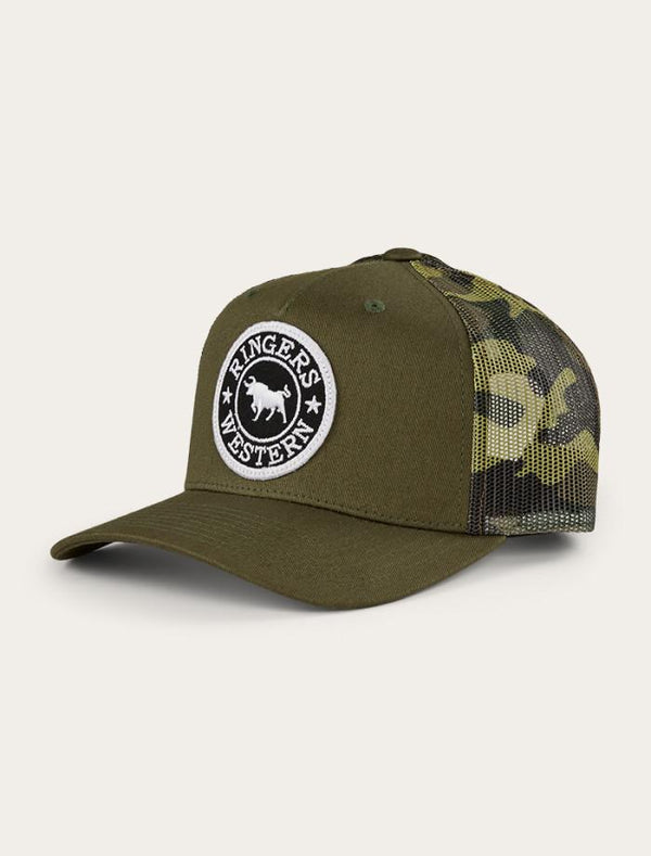 Ringers Western - Kids - Cap - Trucker ~ Military Green/Camo