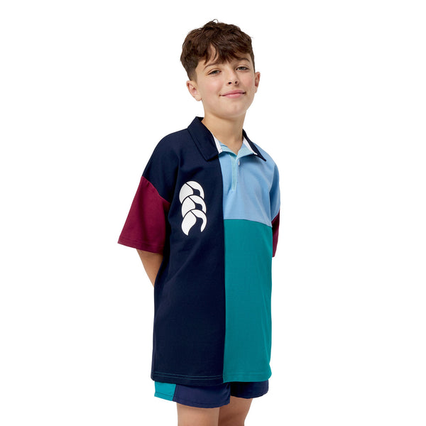 Canterbury - Kids - Harlequin 25W Block S/S Rugby ~ Multi