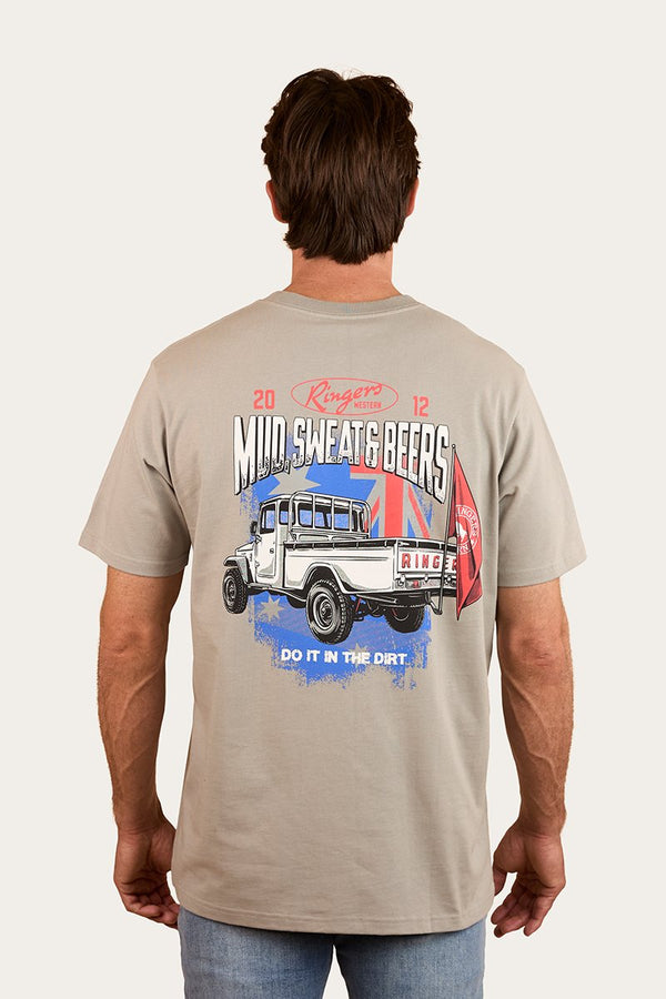 Ringers Western - Mens - Mud Sweat Beers Loose Tee - Cement