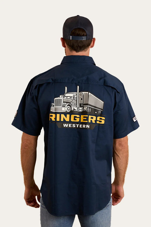 Ringers Western - Mens - Big Rig S/Sleeve Shirt - Navy