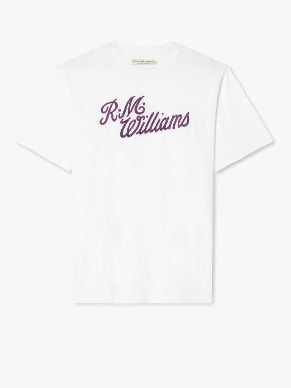 R.M.Williams - RMW Script Tee - White/Red