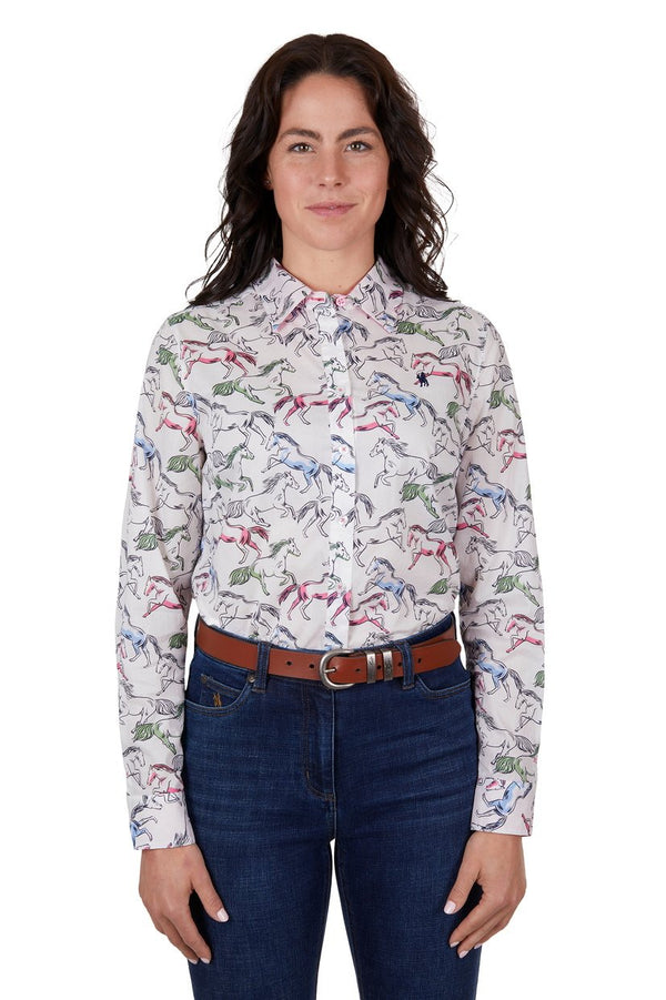 Thomas Cook - Opal L/S Shirt - White/Multi