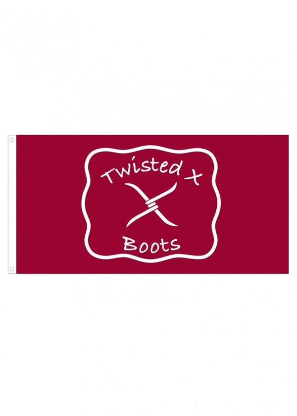Twisted X - Flag Twisted X Logo - Deep Red