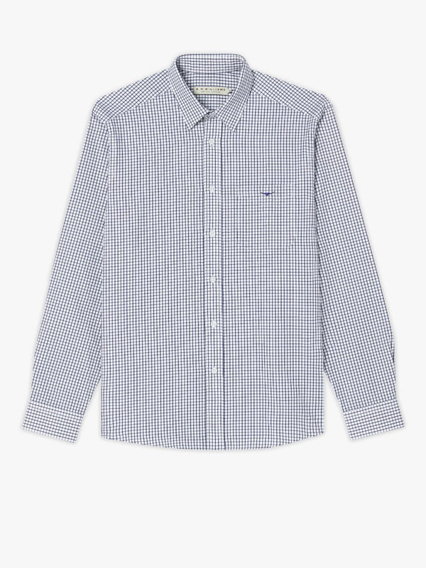 R.M.Williams - Collins Check Shirt - Navy/White