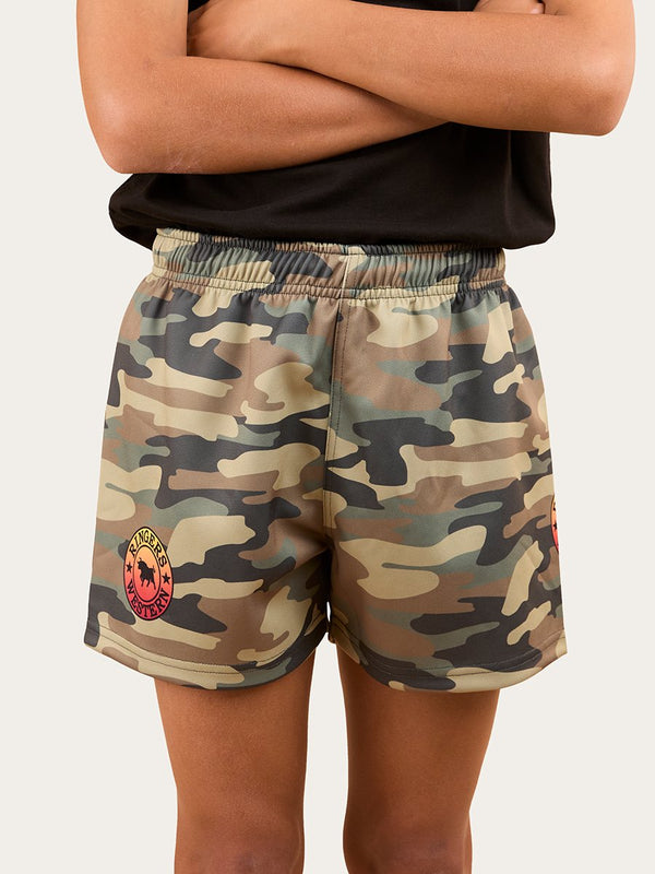 Ringers Western - Kids - Footy Short Ringers SignBull ~ Camo