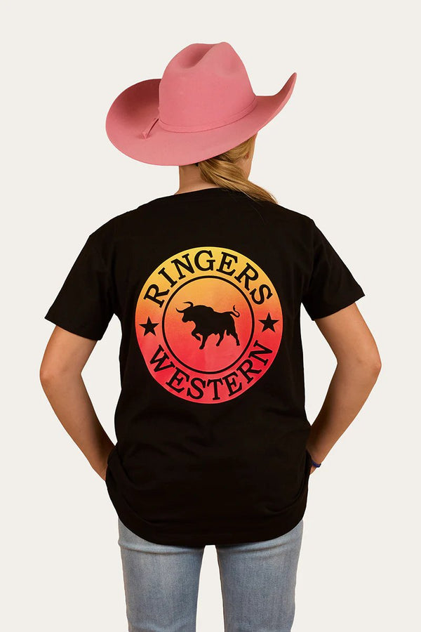 Ringers Western - Kids - Signature Bull Classic Tee ~ Black Fade