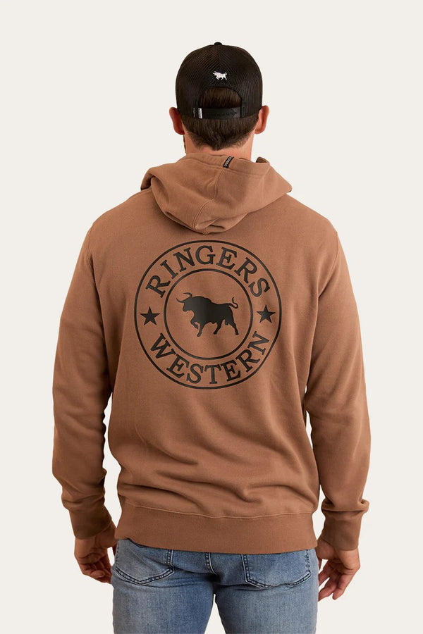 Ringers Western - Mens - Signature Bull Hoodie - Almond/Black