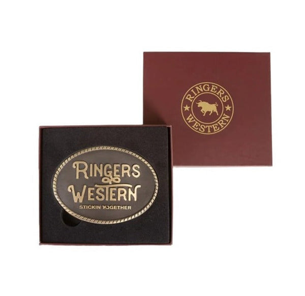 Ringers Western - Kelby Belt Buckle - Gold
