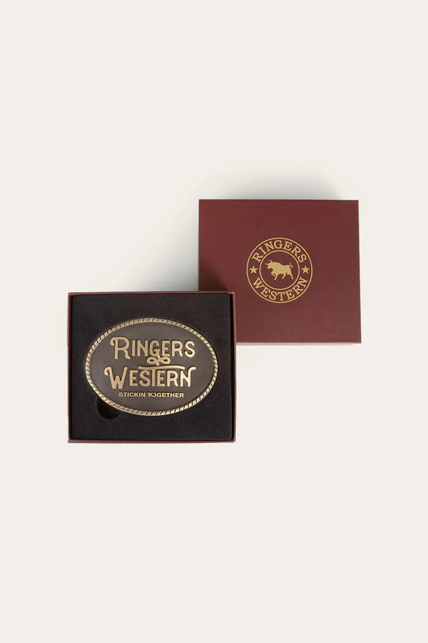Ringers Western - Kelby Belt Buckle - Gold