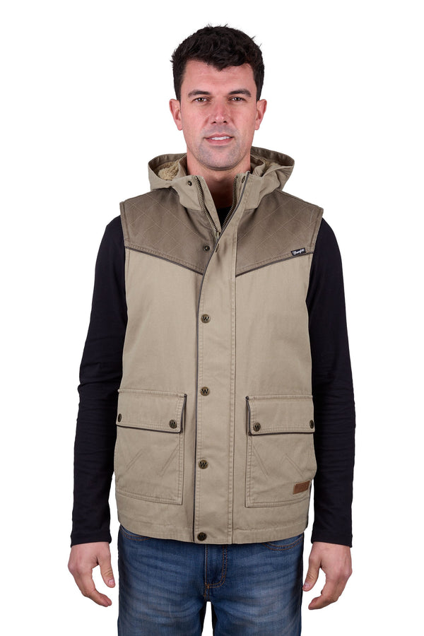 Wrangler - Cain Vest - Stone
