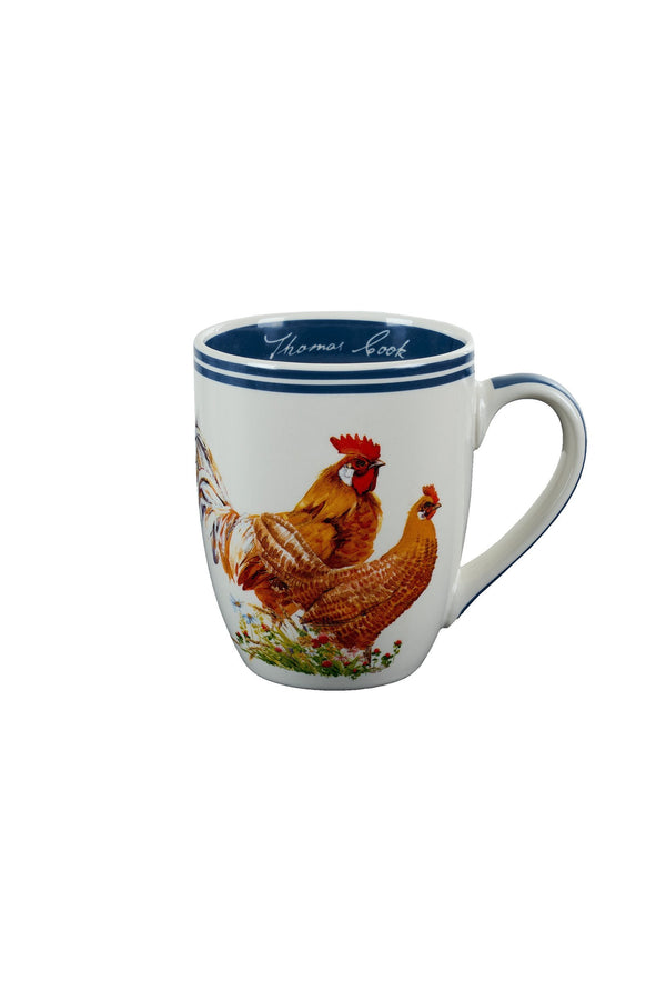 Thomas Cook - Farm Mug (Chicken) - Navy/White
