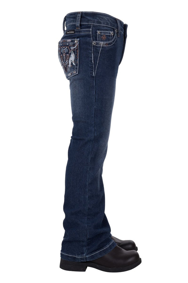 Pure Western - Kids - Bettina Bootcut Jean ~ Old Indigo