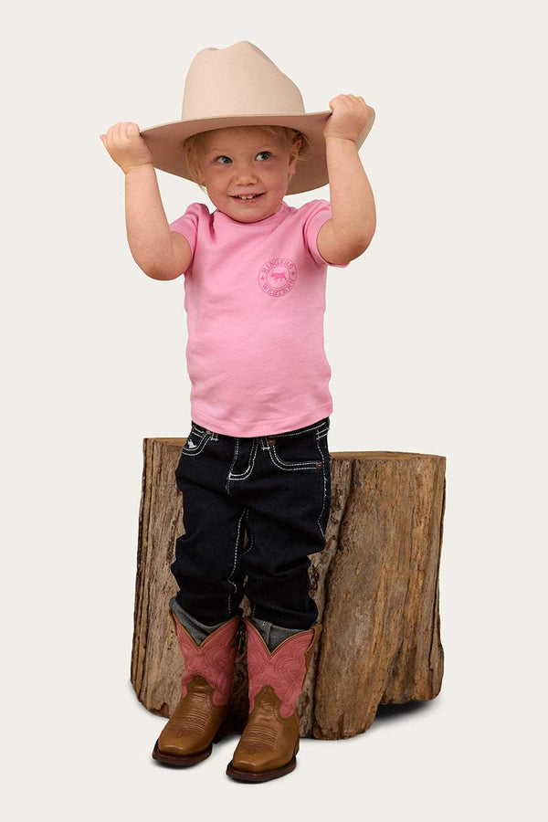 Ringers Western - Signature Bull Babies Tee~PastPink/Candy