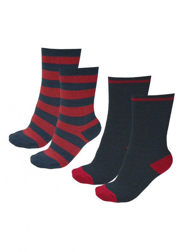 Thomas Cook - Kids - Thermal Socks - Kids ~ Dark Navy/Red